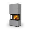 krbová kamna ROMOTOP CARA C keramika silver 54505 - designový akumulační krb krbová kamna ROMOTOP CARA C keramika silver 54505 - designový akumulační krb