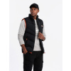Prešívaná pánska vesta s neónovými prvkami, čierna V4 OM-JAVJ-0210 S/M Prešívaná pánska vesta s neónovými prvkami, čierna V4 OM-JAVJ-0210 S/M