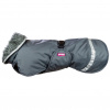 Perus Pomppa for Harness Graphite - zimná bunda pre psov, s otvorom na postroj, šedá - 48 Perus Pomppa for Harness Graphite - zimná bunda pre psov, s otvorom na postroj, šedá - 48