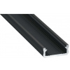 Led-Labs LED profil LUMINES typ D čierny elox 1m Led-Labs LED profil LUMINES typ D čierny elox 1m