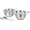 Set šalátový MagicHome, 24 cm, 4 dielny - misa, sito, 2x naberačka, nerez Set šalátový MagicHome, 24 cm, 4 dielny - misa, sito, 2x naberačka, nerez