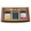 Vianočný darčekový set 2 Medy + Sviečka z včelieho vosku Vianočný darčekový set 2 Medy + Sviečka z včelieho vosku