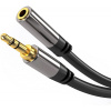 PremiumCord HQ stíněný prodlužovací kabel Jack 3.5mm - Jack 3.5mm M/F 3m (kjqmf3)