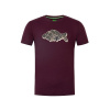 KORDA - Tričko Outline Tee Burgundy veľ. M KORDA - Tričko Outline Tee Burgundy veľ. M