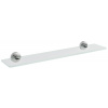 Sapho X-ROUND sklenená polička 600mm, chróm/čiré sklo XR009-15 Sapho X-ROUND sklenená polička 600mm, chróm/čiré sklo XR009-15