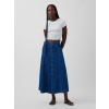 Denim maxi sukňa s gombíkmi GAP modrá | biela 27 GAP 1200149474369 Denim maxi sukňa s gombíkmi GAP modrá | biela 27 GAP 1200149474369