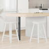 vidaXL Jedálenské stoličky 2 pcs Biela 46 x 37 x 63 cm vidaXL Jedálenské stoličky 2 pcs Biela 46 x 37 x 63 cm