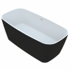 Vayer Volans Čierna voľne stojaca vaňa 151x72 z liateho mramoru, bez prepadu, VAY-VOLB1 Vayer Volans Čierna voľne stojaca vaňa 151x72 z liateho mramoru, bez prepadu, VAY-VOLB1