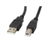 LANBERG USB-A (M) na USB-B (M) 2.0 kabel 1,8m, černý LANBERG USB-A (M) na USB-B (M) 2.0 kabel 1,8m, černý