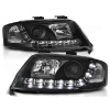 Audi A6 97-01 - predné čierna svetlá s LED svietením Audi A6 97-01 - predné čierna svetlá s LED svietením