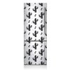 Dekoratívne magnety na chladničku Čierny kaktus 60x180 cm Dekoratívne magnety na chladničku Čierny kaktus 60x180 cm