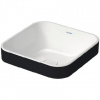 Duravit Happy D.2 Plus - Umývadlová misa zápustná, 40x40 cm, bez prepadu, biela/antracit mat 2359406100 Duravit Happy D.2 Plus - Umývadlová misa zápustná, 40x40 cm, bez prepadu, biela/antracit mat 2359406100