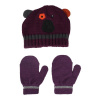 Detský set čiapky a rukavíc Color Kids Dimy Pickled beet Obvod hlavy: 50 cm Detský set čiapky a rukavíc Color Kids Dimy Pickled beet Obvod hlavy: 50 cm