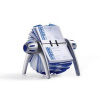 Durable VISIFIX rotačný stolový vizitkár Flip VEGAS strieborný modrý