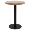 vidaXL Bistro stolík bledohnedý 60 cm MDF vidaXL Bistro stolík bledohnedý 60 cm MDF