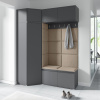 Predsieňová rohová stena Emi 38 - grafit Predsieňová rohová stena Emi 38 - grafit