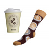 Ponožky Káva v darčekovom balení - 38-41 Ponožky Káva v darčekovom balení - 38-41