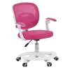 Tempo Kondela Otočná stolička, malinová/biela, TRIXI TYP 2 Tempo Kondela Otočná stolička, malinová/biela, TRIXI TYP 2