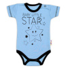 Body krátky rukáv Baby Nellys, Baby Little Star - modré, veľ. 68 Body krátky rukáv Baby Nellys, Baby Little Star - modré, veľ. 68