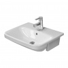 Duravit DuraStyle - Polozápustné umývadlo 550x455 mm, 1 otvor pre batériu prepichnutý, biela 0375550000 Duravit DuraStyle - Polozápustné umývadlo 550x455 mm, 1 otvor pre batériu prepichnutý, biela 0375550000