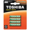 TOSHIBA HEAVY DUTY R03 AAA 1,5 V zinkovo-uhlíkové batérie Blister 4ks TOSHIBA HEAVY DUTY R03 AAA 1,5 V zinkovo-uhlíkové batérie Blister 4ks