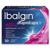 Ibalgin Rapidcaps 400 mg cps mol (blis.PVC/PVDC/Al) 1x30 ks Ibalgin Rapidcaps 400 mg cps mol (blis.PVC/PVDC/Al) 1x30 ks