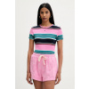 Tommy Jeans basic tričko dámske bavlnené s elastanom DW0DW17383 ružová XXS Tommy Jeans basic tričko dámske bavlnené s elastanom DW0DW17383 ružová XXS