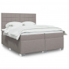Box spring postel s matrací taupe 200x200 cm textil 3292899 Box spring postel s matrací taupe 200x200 cm textil 3292899