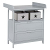 Sivá detská komoda s prebaľovacím pultom 87x100x75 cm Hamburg – Roba Sivá detská komoda s prebaľovacím pultom 87x100x75 cm Hamburg – Roba