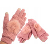 Rukavice - Teplé dotykové rukavice 2in1 mýty s pompom (Mládež 2in1 rukavíc s pompom) Rukavice - Teplé dotykové rukavice 2in1 mýty s pompom (Mládež 2in1 rukavíc s pompom)