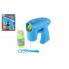 Teddies Bublifuk pištoľ modrá plast 13cm + náplň na batérie Teddies Bublifuk pištoľ modrá plast 13cm + náplň na batérie
