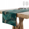 BEHÚŇ OBRUS NA STÔL MATNÝ HLADKÝ 40x220 ZLATÉ ZELENÉ LISTY 003 BEHÚŇ OBRUS NA STÔL MATNÝ HLADKÝ 40x220 ZLATÉ ZELENÉ LISTY 003