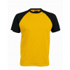 KARIBAN VINTAGE BASE BALL K330 / Pánske tričko - yellow/black S KARIBAN VINTAGE BASE BALL K330 / Pánske tričko - yellow/black S