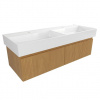 Kúpeľňová skrinka s umývadlom SAT Evolution 118x30x44, 5 cm dub medový mat SATEVO120DMU2 Kúpeľňová skrinka s umývadlom SAT Evolution 118x30x44, 5 cm dub medový mat SATEVO120DMU2