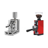 Rocket Espresso Porta Via + Eureka Mignon Libra 65 All Purpose, CR ferrari red Rocket Espresso Porta Via + Eureka Mignon Libra 65 All Purpose, CR ferrari red