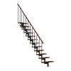 Minka STAIRS Priame modulové schodisko Style orech/čierna, 304,2 cm Minka STAIRS Priame modulové schodisko Style orech/čierna, 304,2 cm