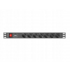 Napájacia lišta Lanberg do RACK 1U 10A PDU 7x Schuko 2m čierna Napájacia lišta Lanberg do RACK 1U 10A PDU 7x Schuko 2m čierna
