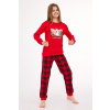 PYŽAMO DIEVČA MLADÁ DR 592/185 ZIMNÉ Červená 152 PYŽAMO DIEVČA MLADÁ DR 592/185 ZIMNÉ Červená 152
