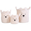 Childhome Koše Teddy off White 40x40x40/30x30x30/25x20x20 krémová 3ks Childhome Koše Teddy off White 40x40x40/30x30x30/25x20x20 krémová 3ks