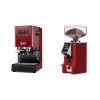 Gaggia Classic E24 BC, red + Eureka Mignon Specialita Smart, CR ferrari red Gaggia Classic E24 BC, red + Eureka Mignon Specialita Smart, CR ferrari red