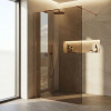 Sprchová zástena Rea Flexi Brown/ Brush Copper 110 Sprchová zástena Rea Flexi Brown/ Brush Copper 110
