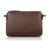 Crossbody kabelka Paolo Peruzzi IM-04 tmavě hnedá Crossbody kabelka Paolo Peruzzi IM-04 tmavě hnedá