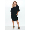 Dámske šaty M708 Čierna - Makadamia 44/46 černá Dámske šaty M708 Čierna - Makadamia 44/46 černá