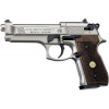 Vzduchová pištoľ Beretta M 92FS nikel / drevo Vzduchová pištoľ Beretta M 92FS nikel / drevo
