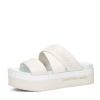 Calvin Klein dámske štýlové šľapky na hrubej podrážke - biele - 39 Calvin Klein dámske štýlové šľapky na hrubej podrážke - biele - 39