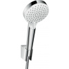 Hansgrohe Sprchová hlavice s hadicí Crometta bílá/chrom 26694400 Hansgrohe Sprchová hlavice s hadicí Crometta bílá/chrom 26694400