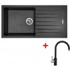 Sinks Perfecto 1000 Metalblack + Vitalia GR Sinks Perfecto 1000 Metalblack + Vitalia GR