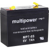 multipower MP7-6S 300402 olověný akumulátor 6 V 7 Ah olověný se skelným rounem (š x v x h) 116 x 99 x 50 mm plochý konektor 4,8 mm bezúdržbové, nepatrné multipower MP7-6S 300402 olověný akumulátor 6 V 7 Ah olověný se skelným rounem (š x v x h) 116 x 99 x 50 mm plochý konektor 4,8 mm bezúdržbové, nepatrné