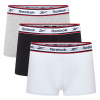 Reebok 3 Pack Mens Boxer Shorts Barlow Black/White/Grey L Reebok 3 Pack Mens Boxer Shorts Barlow Black/White/Grey L