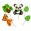 Cukrové zapichovacie dekorácie – panda a tiger - K-Decor Cukrové zapichovacie dekorácie – panda a tiger - K-Decor